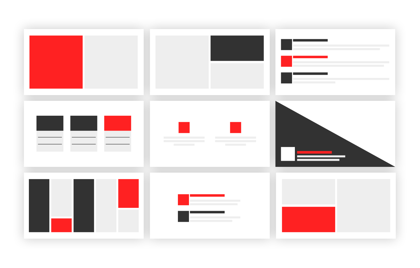 Email Designer — components and grid layout